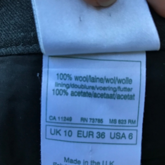 Vintage Laura Ashley Wool Pleated Skirt - Picture 5 of 8